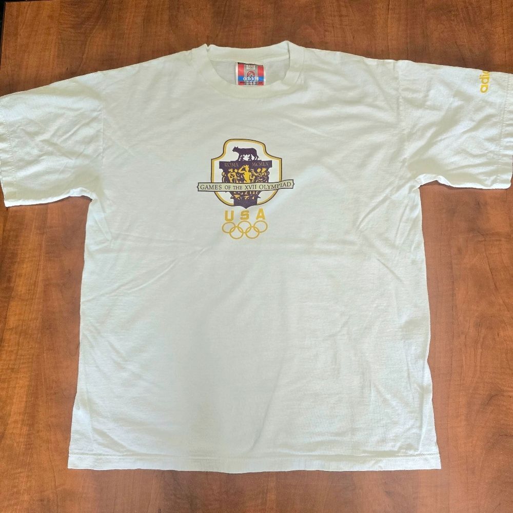Adidas Heritage 04 Vintage 1960 Rome Summer Olympics Commemorative Cotton Tee M